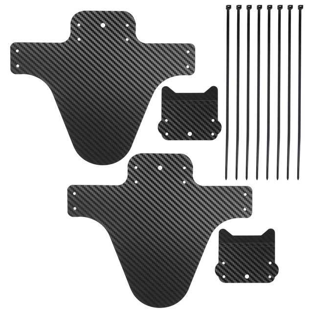 Lot De 2 Garde-boue Avant Et Arrière Pour VTT Mudguard Avant Et