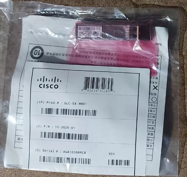 Cisco GLC-SX-MMD Fibre Transceiver Module Genuine New SFP mm (sealed packet)