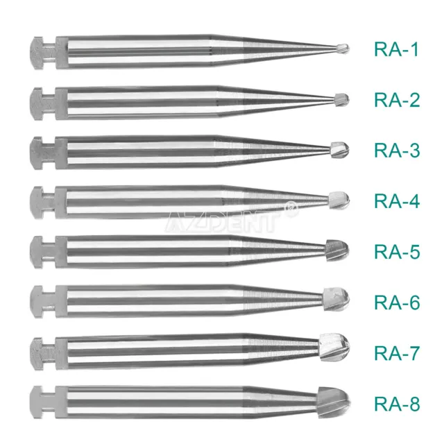 Dental Tungsten Steel Burs Low Speed RA 1~8 For Dental Lab or Clinic Use