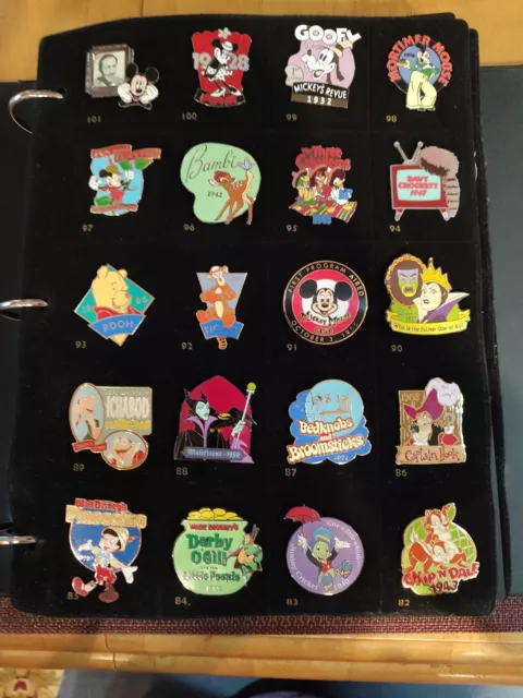 Disney Store Countdown To The Millennium 2000 Pin Collection Complete Set