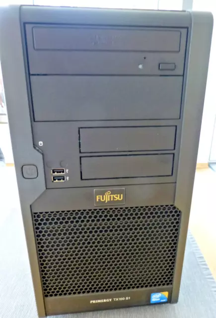 Fujitsu Primergy TX100 S1, Xeon X3220 2,4 GHz  8GB ECC Ram 2x 500GB Hitachi HDD