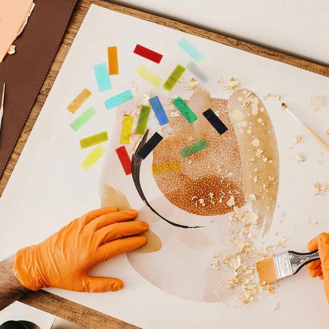 Tazza vetro piastrelle mosaico fai da te materiali decorazione