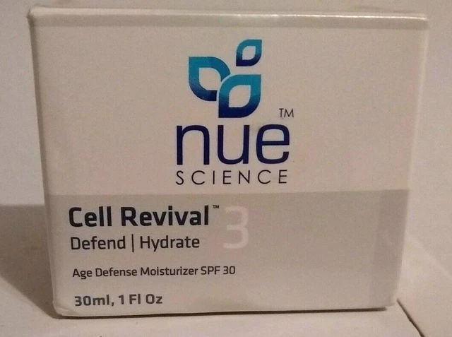 Nue Science Cell Revival 3 Defend/Hydrate 1 Oz Age Defense Moisturizer ~ Sealed