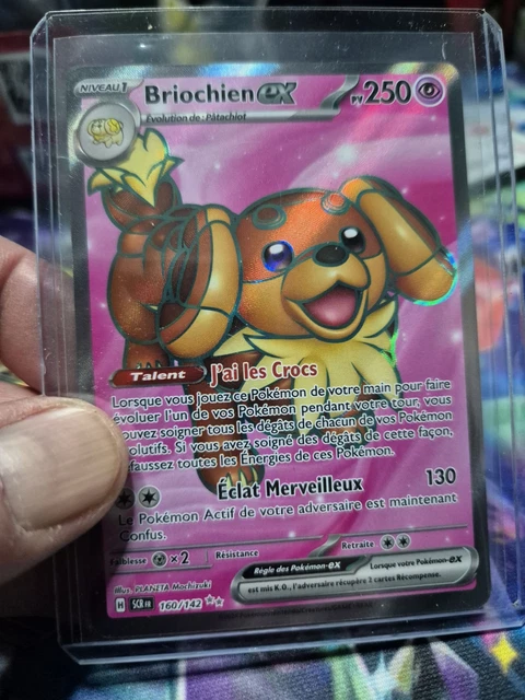 CARTE POKÉMON BRIOCHIEN ex 160/142 EV07 Couronne Stellaire Ultra Rare ...