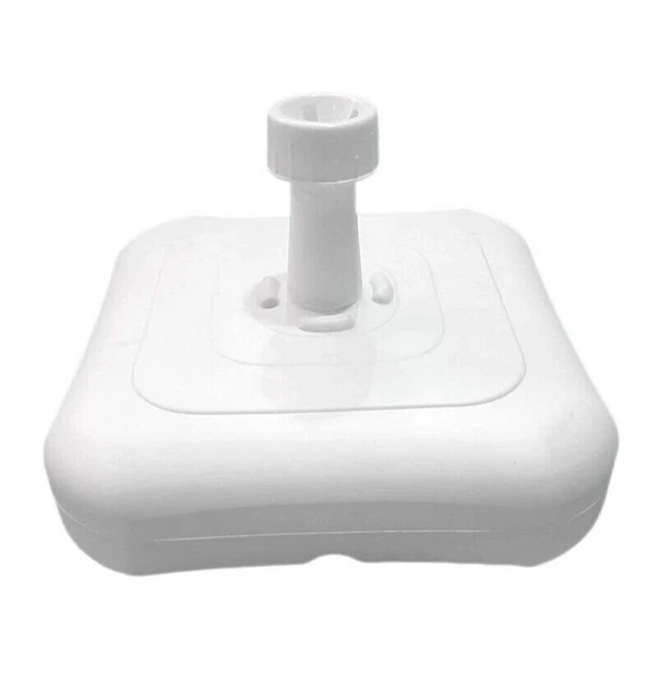 Base para sombrilla rellenable blanca 36x36x10Cm