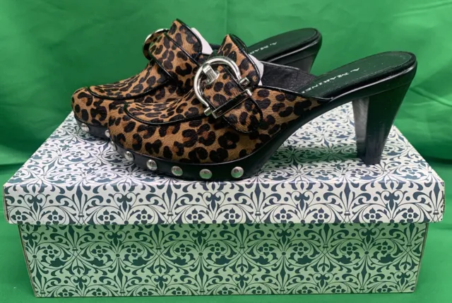 ✨~ A. Marinelli Iconic Leopard Calf Hair Heels ~ Size 6 M ✨
