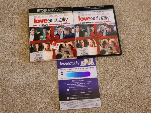 Love Actually (4K UHD/Blu-ray] w/slipcover & unused digital code