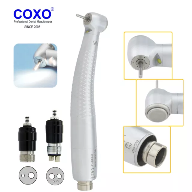 COXO Dental LED E Generator Handstück hohe Geschwindigkeit Turbine CX207-F M4/B2