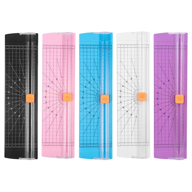 A4 Precision Paper Photo Trimmers Cutters Guillotine with Pull-out Ruler Tool