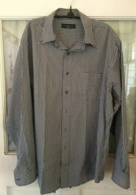 Brooks Brothers Mens Shirt L Blue Plaid Button Down Long Sleeve Large Cotton