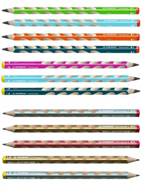 Stabilo EASYgraph S schmaler ergonomischer Dreikant Bleistift HB mit Griffmulden