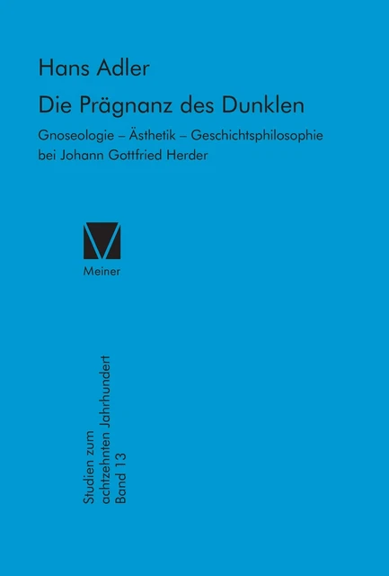 Die Prägnanz des Dunklen | Buch | 9783787309610