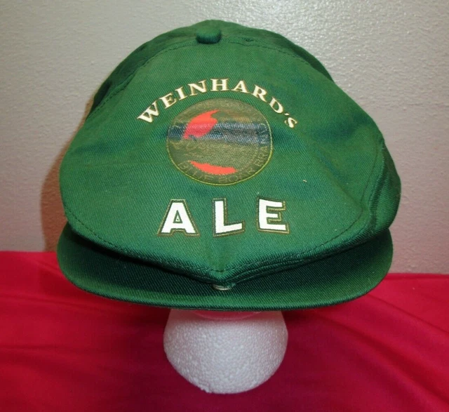 Vintage Weinhards Ale the Original Blue Boar Brand Cabbie Newsboy Hat Snapback
