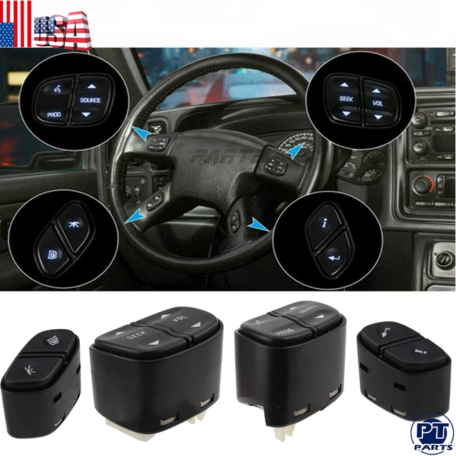 STEERING WHEEL RADIO Volume Control Switch Button for GMC Chevy Yukon