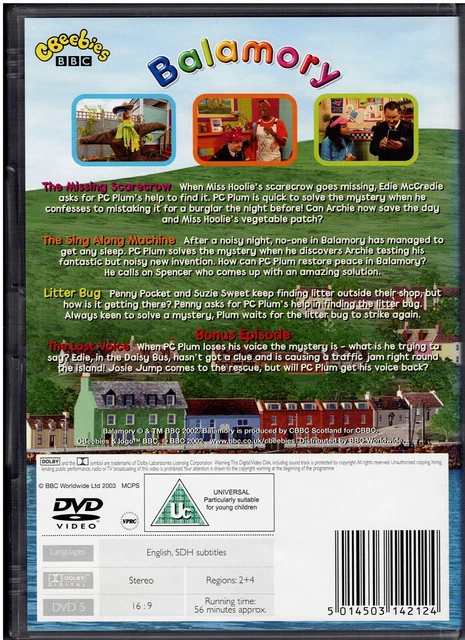 CBEEBIES BALAMORY MYSTERIES With PC Plum DVD BBC Children s TV Show 