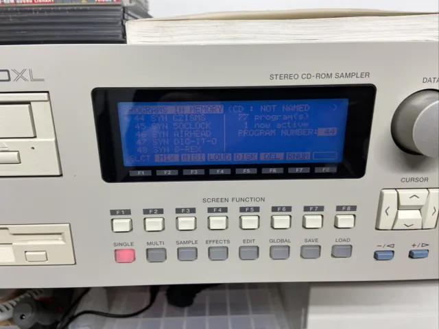 Akai CD3000XL Sampler Super Clean ,manual and Stack of CDS