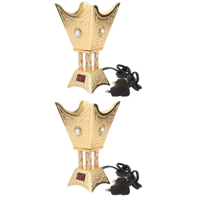 2 piezas Enchufe Quemador de Cono de Incienso Decoración Quemador de Incienso Incienso