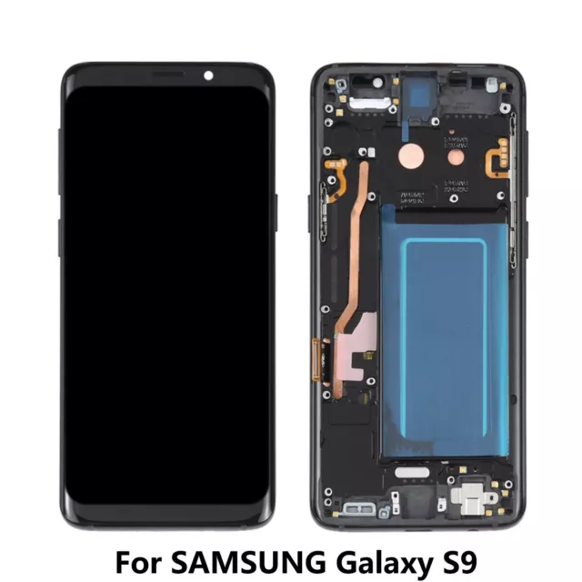 For SAMSUNG Galaxy S9 LCD Display Touch Screen Digitizer Assembly +Frame