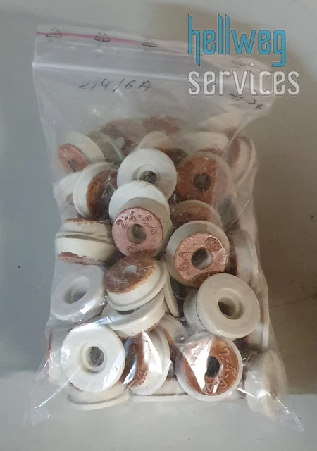2 Pièce 2A 4A 6A 500V DII D-Ring-Paßeinsatz pour D-Sicherungssysteme Braun