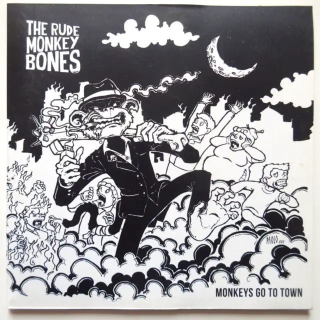 The Rude Monkey Bones : Monkeys Go To Town ♦ Cd Album Promo ♦