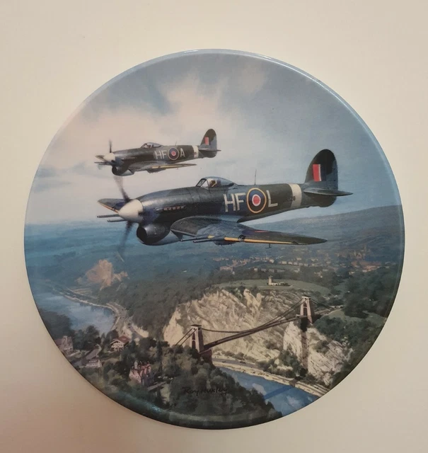 ROYAL DOULTON COMMEMORATIVE China Plate'Typhoon Over Clifton Suspension