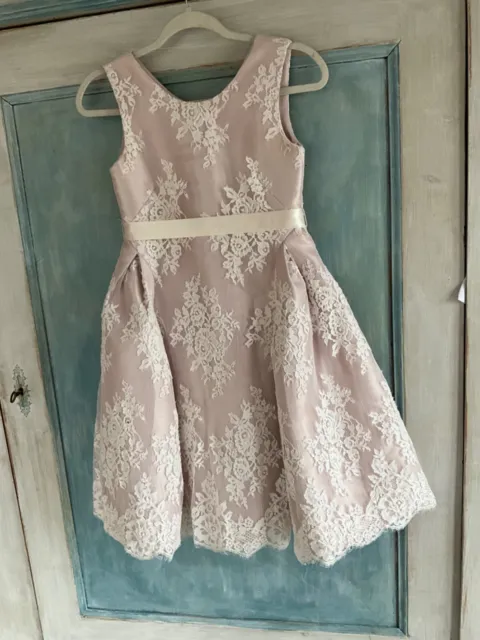 STUNNING MONSOON GIRLS IVORY LACE DRESS-Wedding, Flower Girl, Bridesmaid age 11