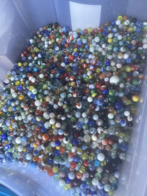 1 Lb Bag Of Vintage Marbles
