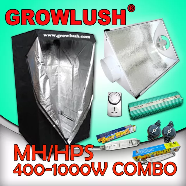 Digital Ballast Hydroponics Grow Kit 400/600/1000w HPS MH Grow Tent