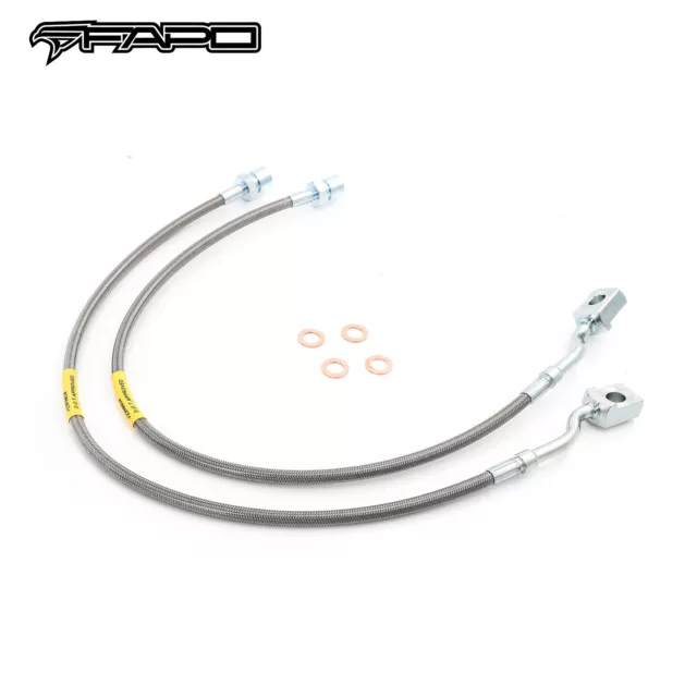 FAPO Front 5-7.5" Extended Brake Lines For Chevy Silverado 1500 2007-2018