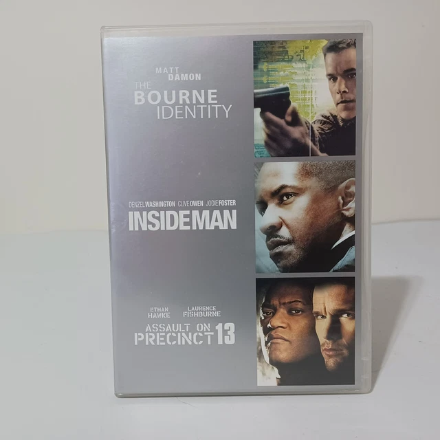 The Bourne Identity Inside Man Assault on Precinct 13 DVD VGC FAST FREE POST