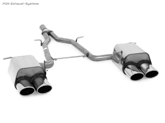 Duplex Komplettanlage ab Kat Mercedes SLK SLC R172 4-Zyl 2x115x85 oval