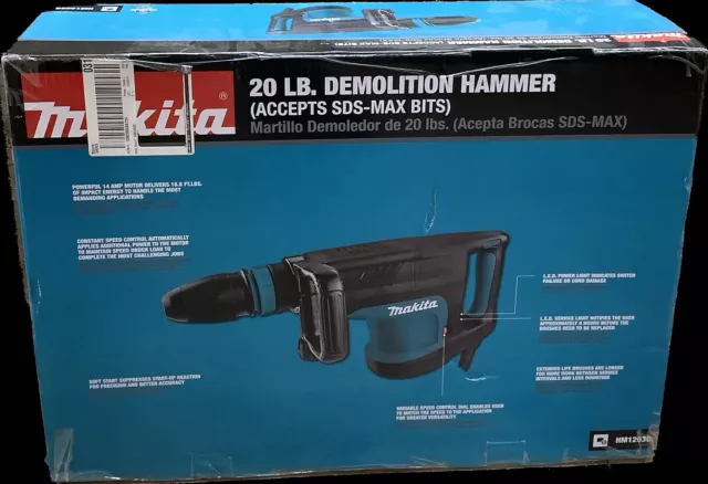 Makita HM1203C 20lb Demolition Hammer - 14 AMP, Brand New in Box (9278749)