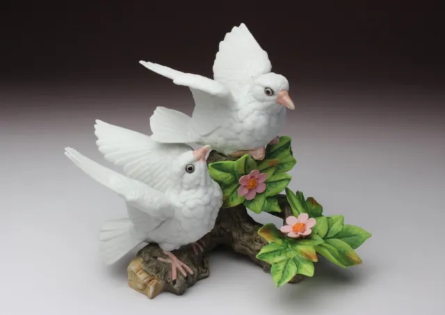 Vintage Double White Doves by Andrea Figurine Andrea Sadek Love