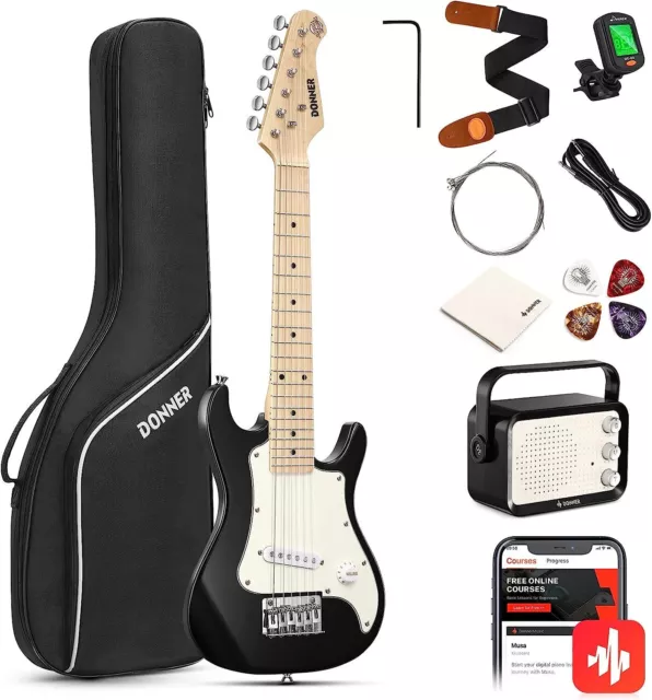 🎸 Donner 30" DSJ-100 Junior Kids Electric Guitar With Amp Complete Bundle Kit