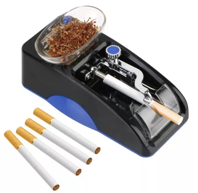 JEVX Maquina de Liar Tabaco Electrica + 200 Tubos de Cigarrillos