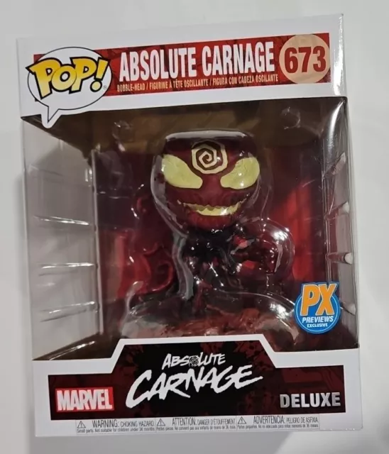 Funko Pop! Deluxe: 6" Marvel #673 Absolute Carnage PX Previews Exclusive