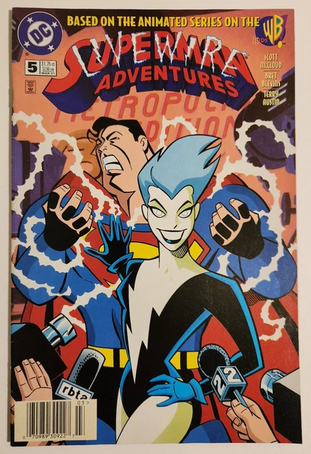 Superman Adventures #5 (1997, DC) VF+ Newsstand 1st App of Livewire!