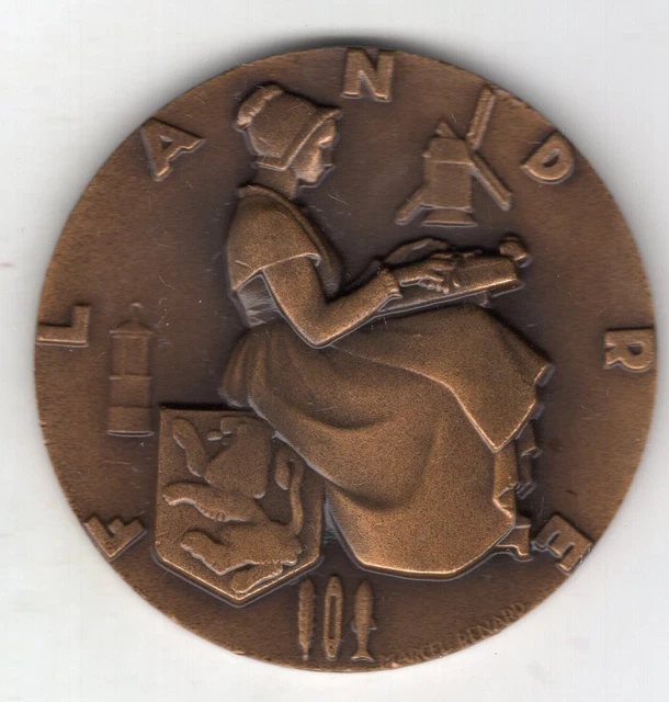 French Medal for the "Flandre" French Line of Compagnie Generale Transatlantique