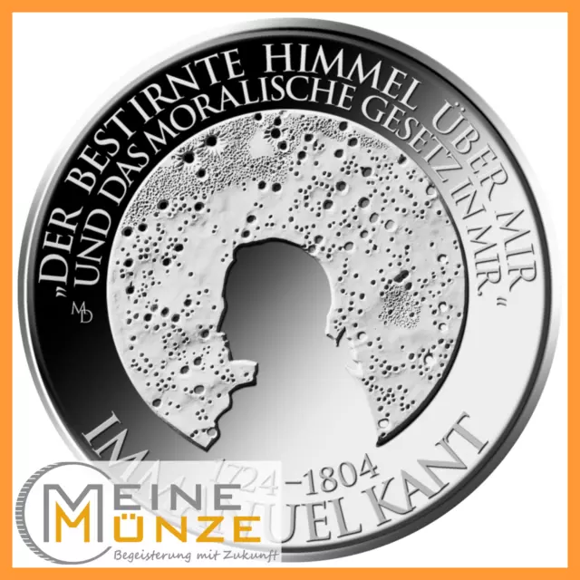 20 Euro Münze 300. GEBURTSTAG IMMANUEL KANT 2024 DE Silbermünze mit Kapsel