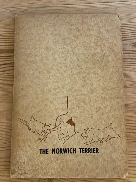Rare Norwich Terrier Dog Book By Sheila Monckton 1St 1961