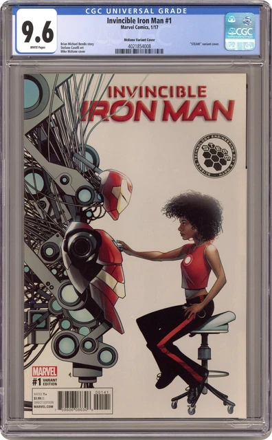 Invincible Iron Man 1C McKone 1:10 Variant CGC 9.6 2017 4021854008