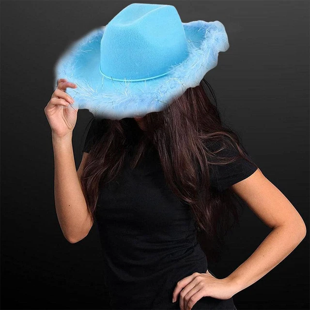 WHITE COWBOY COWGIRL Hat Bandana Festival Fancy Dress Hat Costume