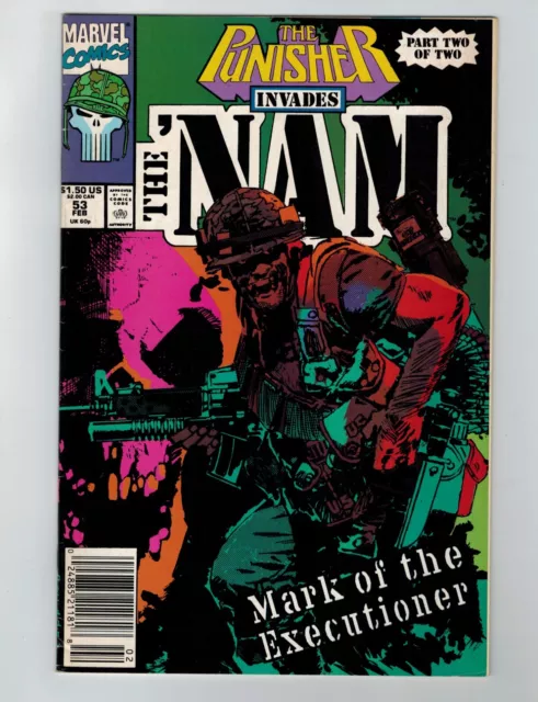The Punisher Invades the 'Nam #53 Comic Book February 1991 Marvel Comics