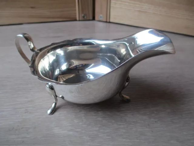 1938 Solid Silver Gravy /Sauce Boat Hallmarks For Emile Viner Sheffield 113g