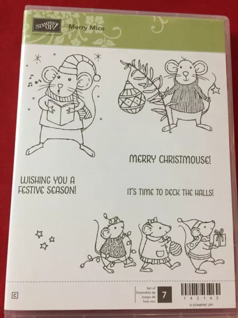 Stampin' Up! MERRY MICE Stamp Set ...MERRY CHRISTMOUSE!  ***NEW*** 2