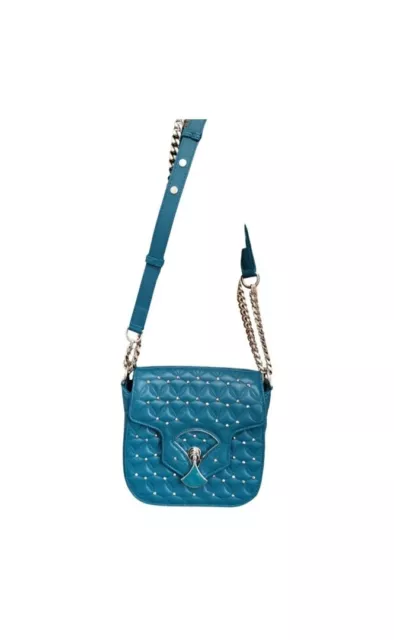 BVLGARI DIVA DREAM Embellished Chain Shoulder Bag Studded Leather