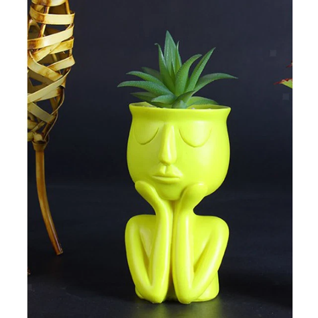 Portrait Blumentopf Home Indoor Sukkulenten Kaktus Pflanzer Desktop Ornamente
