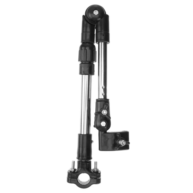 Support Parapluie Pour Vélo Et Poussette - Pince Réglable En Acier Inox, Longueur 52 Cm