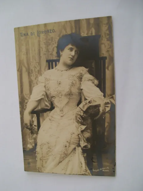 Personaggi Famosi Tina di Lorenzo - spedita f. p. 1905