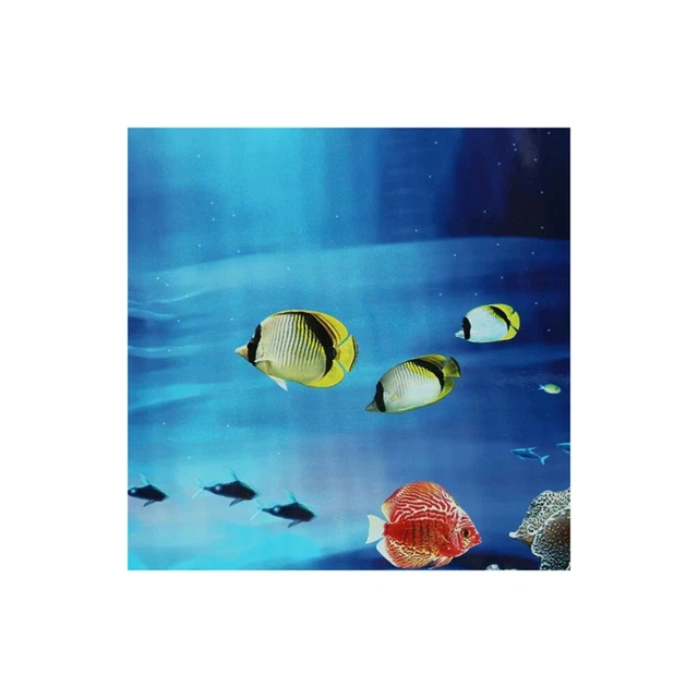 3 D Fish Tank Decorations Sticker Wallpaper Bedroom Wallpaper